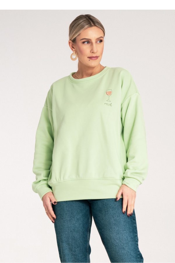 green Sweatshirt model 214913 Figl