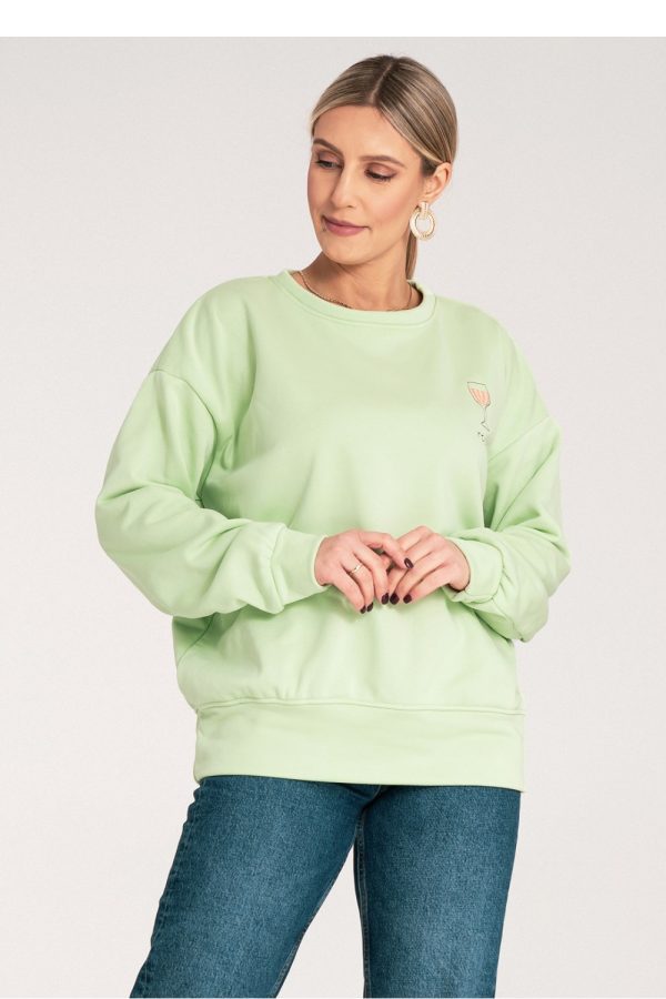 green Sweatshirt model 214913 Figl