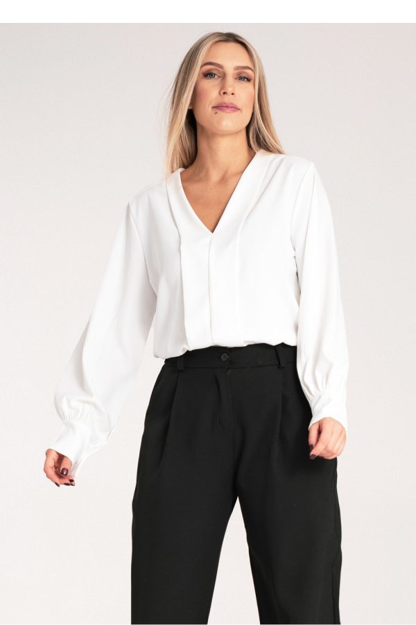 white Blouse model 214924 Figl