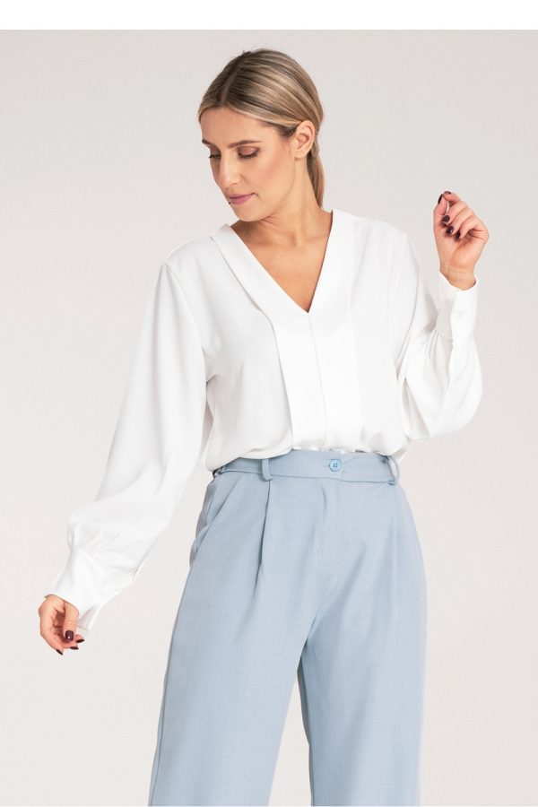 white Blouse model 214924 Figl
