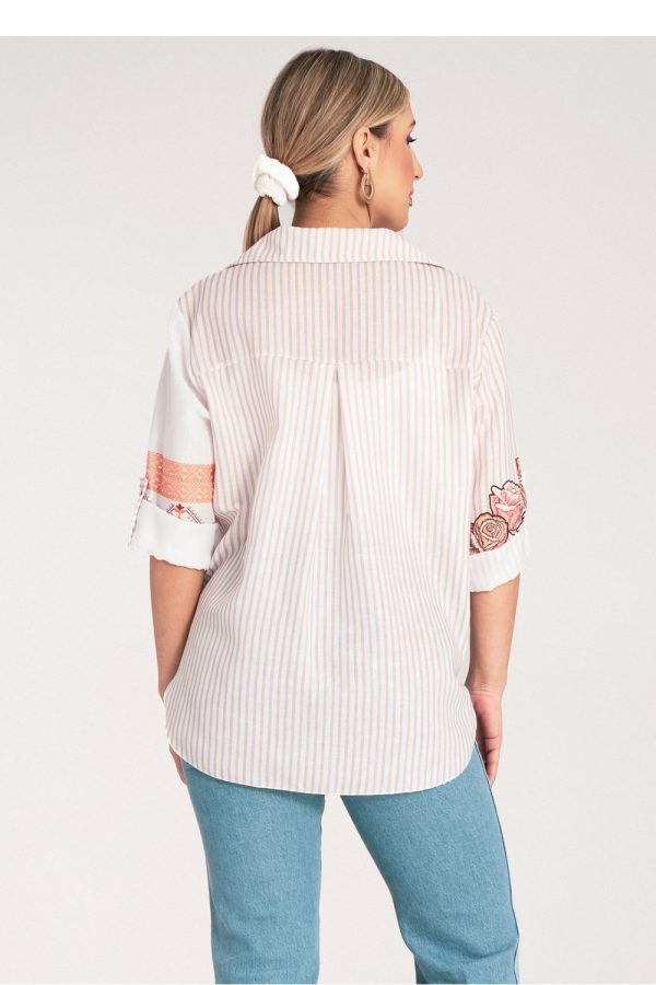 Beige Shirt in Shirts For Women with Polyester