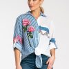 Blue Shirt in Shirts For Women with Polyester