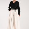 Beige Women Trousers in Pants, Trousers, Shorts with Spandex and Polyester