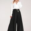 Black Women Trousers in Pants, Trousers, Shorts with Spandex and Polyester