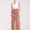 Beige Skirt in Skirts with Polyester and Viscose