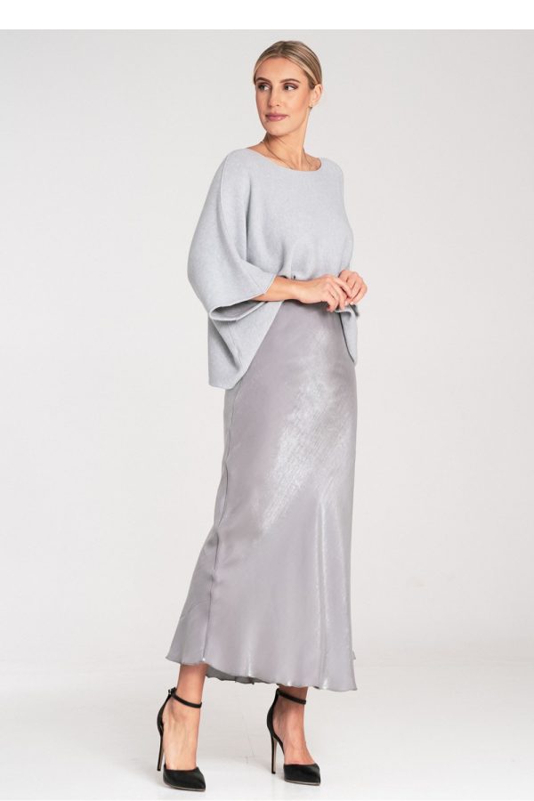 Grey Skirt in Skirts with Polyester and Viscose