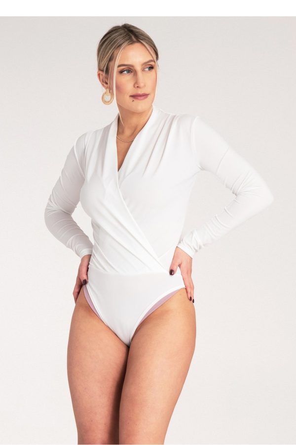 White Shapewear Body in Shapewear Bodies For Women with Spandex and Polyester
