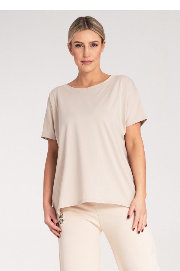 beige T-shirt model 214967 Figl