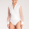 White Shapewear Body in Shapewear Bodies For Women with Spandex and Polyester