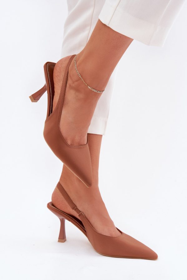 brown Heel sandals model 214991 Step in style