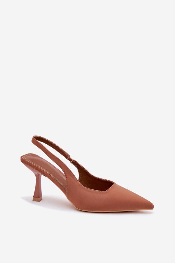 brown Heel sandals model 214991 Step in style