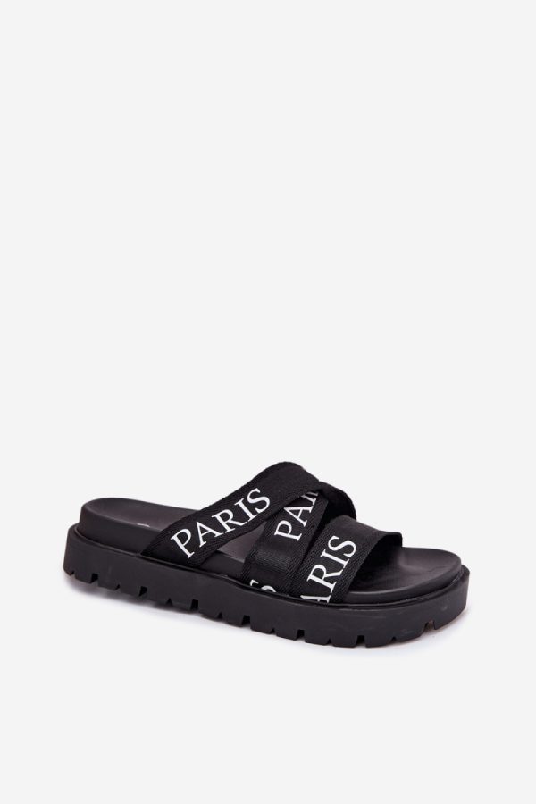 black Platform sandals model 214999 Step in style