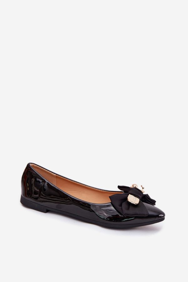 Black Ballet Flats in Ballet Flats, Ballet Pumps For Women with Fabric, Footbed, Upper Height and Heel Height
