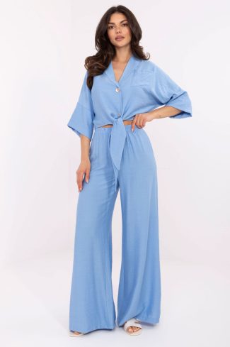 1084623 Blue Set in Pants, Trousers, Shorts with Nylon and Viscose