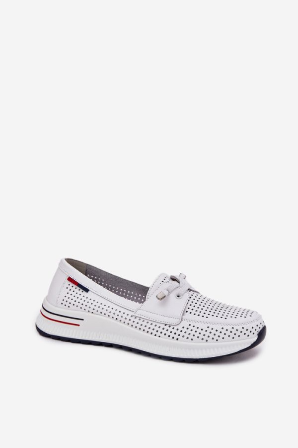 white Half shoes model 215143 Step in style