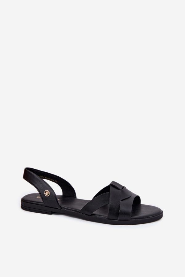 Black Sandals in Sandals & Flip-Flops For Women with Fabric, Footbed and Heel Height