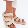 1084739.jpg Beige Flip-flops in Sandals & Flip-Flops For Women with Fabric, Footbed and Sole Height