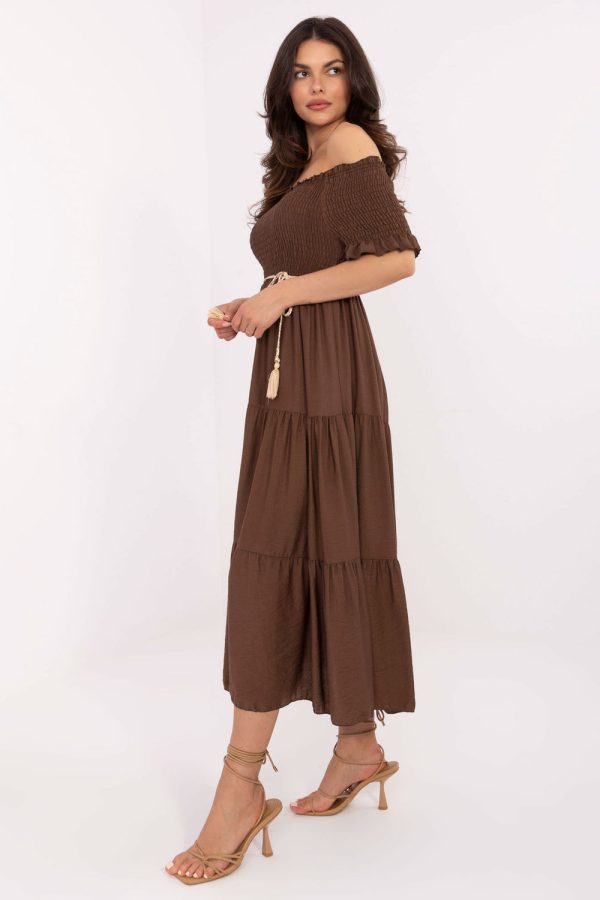 brown Daydress model 215181 Italy Moda