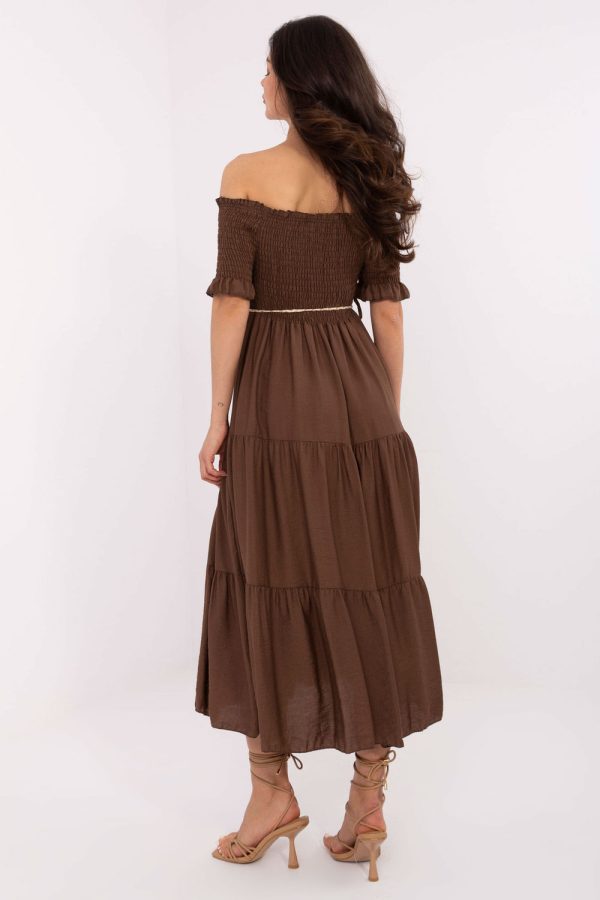 brown Daydress model 215181 Italy Moda