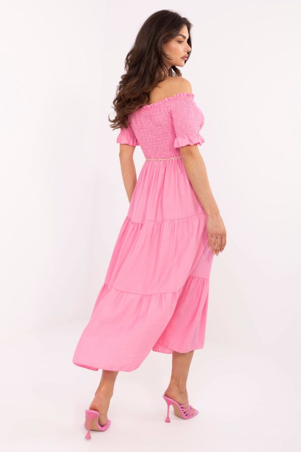 Pink Daydress in Day Dresses with Nylon and Viscose