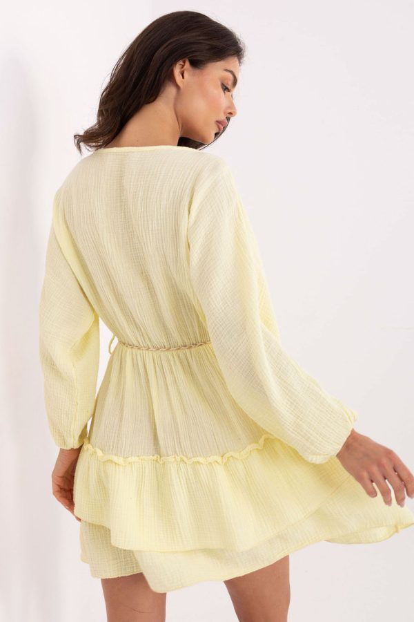 Yellow Daydress in Day Dresses with Cotton