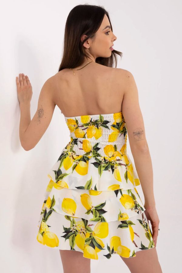 Beige Daydress in Day Dresses with Spandex and Polyester