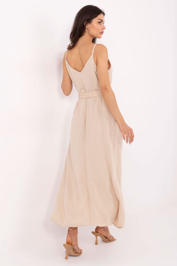 Beige Daydress in Day Dresses with Polyester