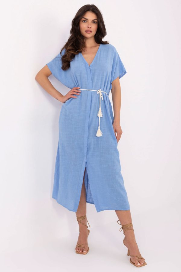 Blue Daydress in Day Dresses with Cotton