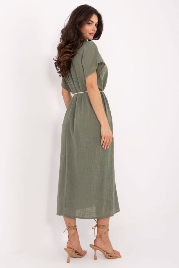 Green Daydress in Day Dresses with Cotton