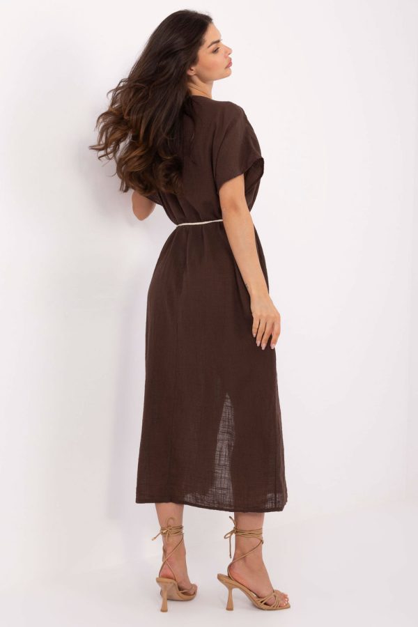 Brown Daydress in Day Dresses with Cotton