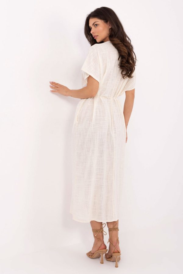 Beige Daydress in Day Dresses with Cotton