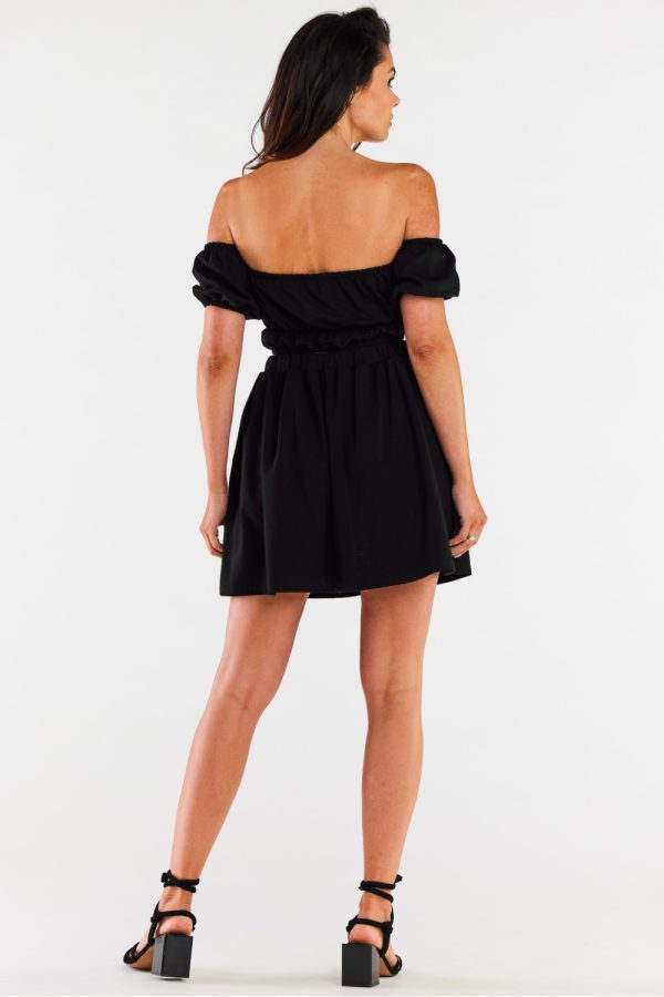 Black Short Skirt in Skirts with Cotton and Lycra