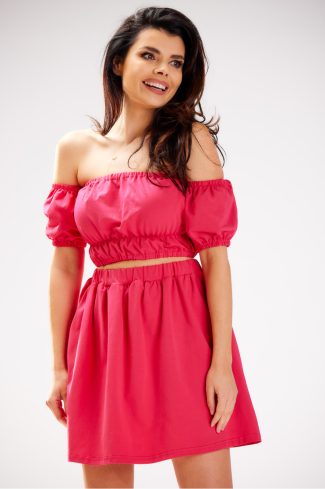 Pink Blouse in Women`s Blouses, Tunics with Cotton and Lycra