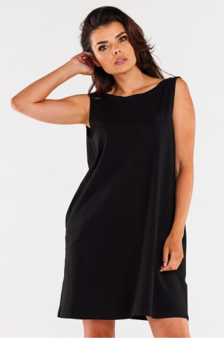 Black Daydress in Day Dresses with Cotton and Lycra