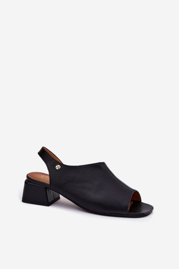 black Heel sandals model 215343 Step in style