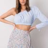 Blue Blouse in Women`s Blouses, Tunics with Cotton