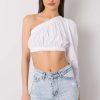 White Blouse in Women`s Blouses, Tunics with Cotton