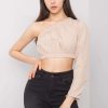 Beige Blouse in Women`s Blouses, Tunics with Cotton