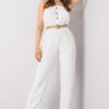 Beige Suit in Playsuits For Women with Cotton and Polyester