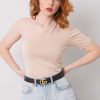1085424 Beige Blouse in Women`s Blouses, Tunics with Spandex and Viscose