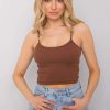 1085431 Brown Top in Undershirts / Tops with Cotton and Spandex