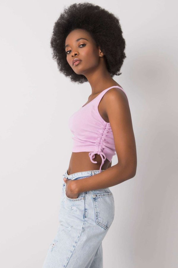 Violet Top in Undershirts / Tops with Cotton and Spandex
