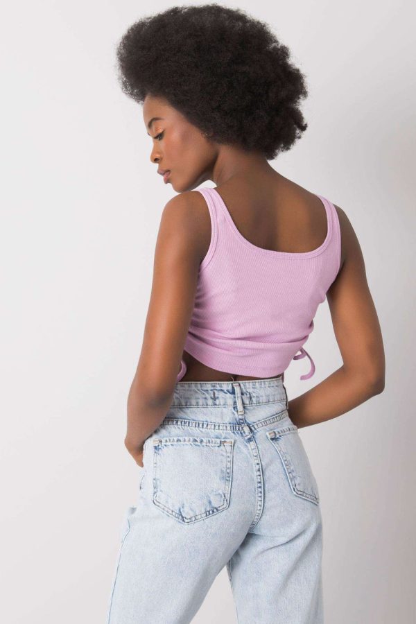 Violet Top in Undershirts / Tops with Cotton and Spandex