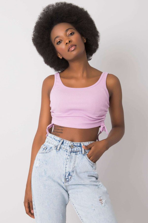 Violet Top in Undershirts / Tops with Cotton and Spandex