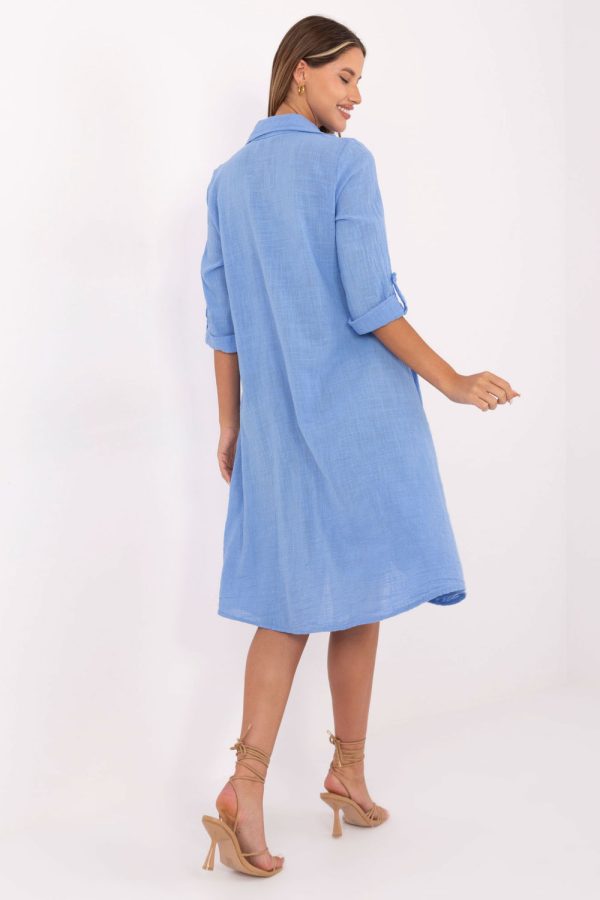Blue Daydress in Day Dresses with Cotton