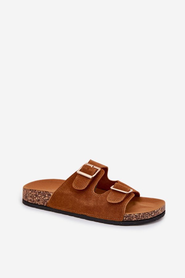 Brown Flip-flops in Sandals & Flip-Flops For Women with Fabric, Footbed and Platform Height