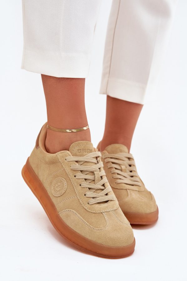 beige Sport Shoes model 215487 Step in style