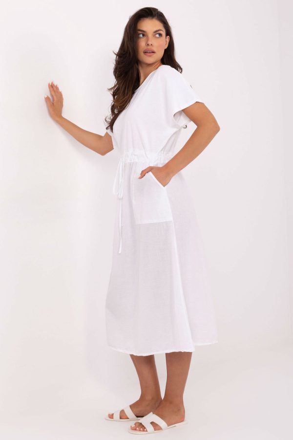 White Daydress in Day Dresses with Cotton