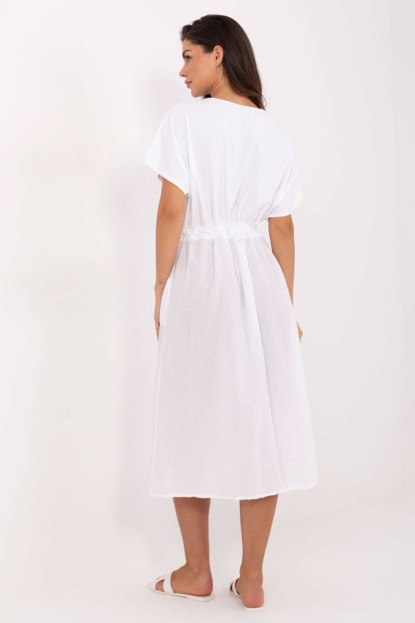 White Daydress in Day Dresses with Cotton
