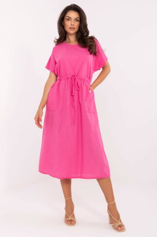Pink Daydress in Day Dresses with Cotton